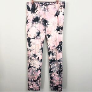 COMMON GENES | Pink & Black Tie Dye Slim Leg Jeans Women’s Size 8